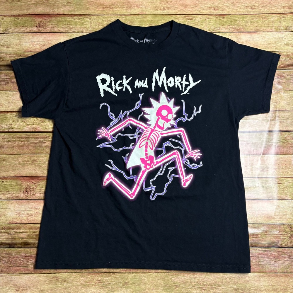 Rick and Morty Electric Skeleton Graphic T-Shirt